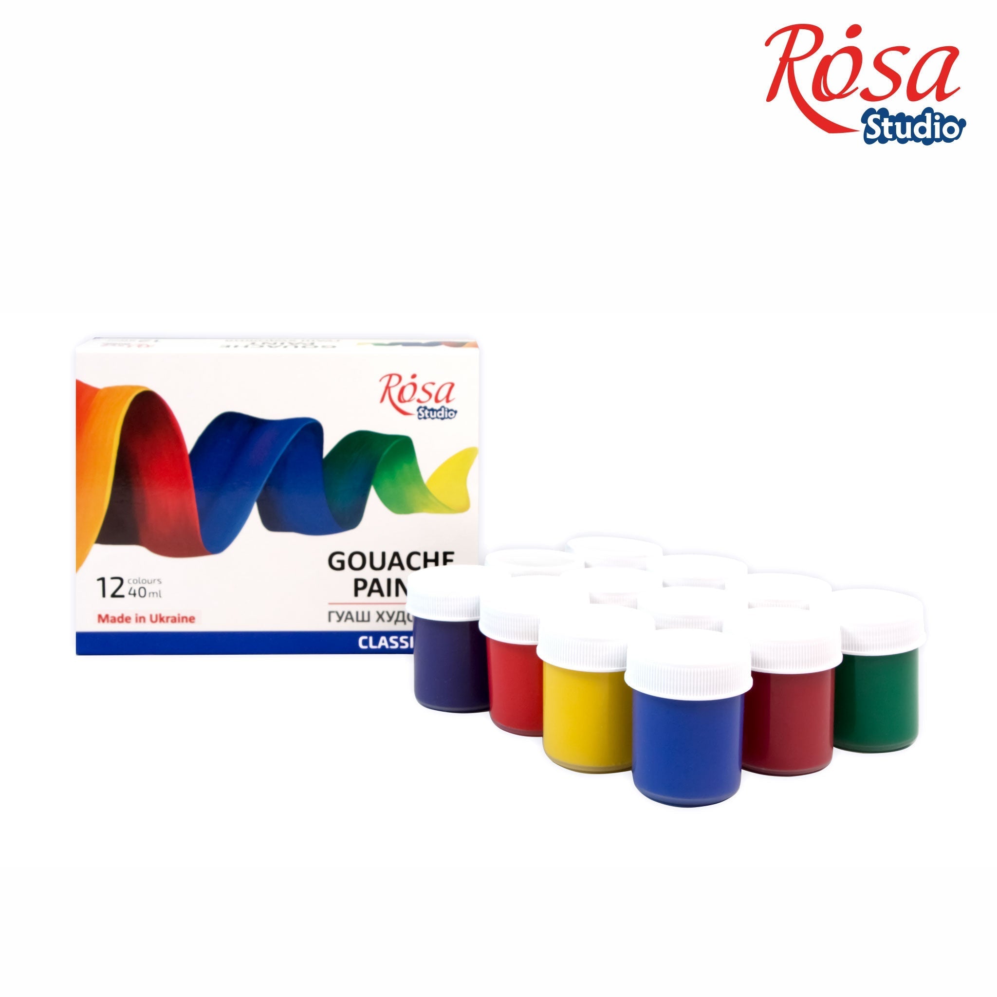 Gouache Paint Set 12*40ml Rosa Studio