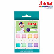 Polimer Clay, Set "lovely", 12x20g, Jam Clay, Rosa Talent
