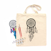 Rosatalent: Eco-friendly Cotton Ecobag Coloring Kit – Dream Catcher (220 Gsm, 38x42 Cm)