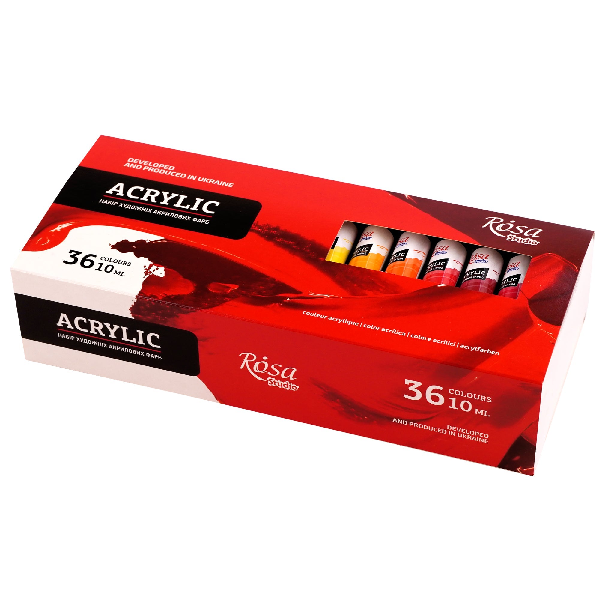 Rosa Studio Acrylic Paint Set -36x10 Ml, Tubes