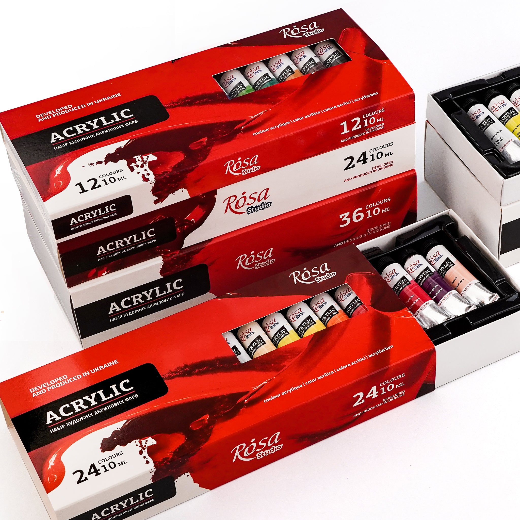 Rosa Studio Acrylic Paint Set -36x10 Ml, Tubes