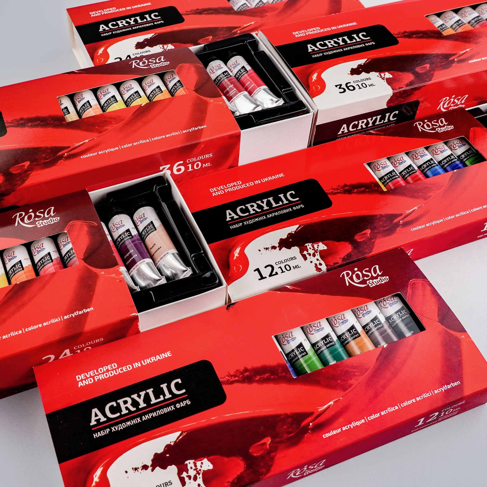 Rosa Studio Acrylic Paint Set -36x10 Ml, Tubes
