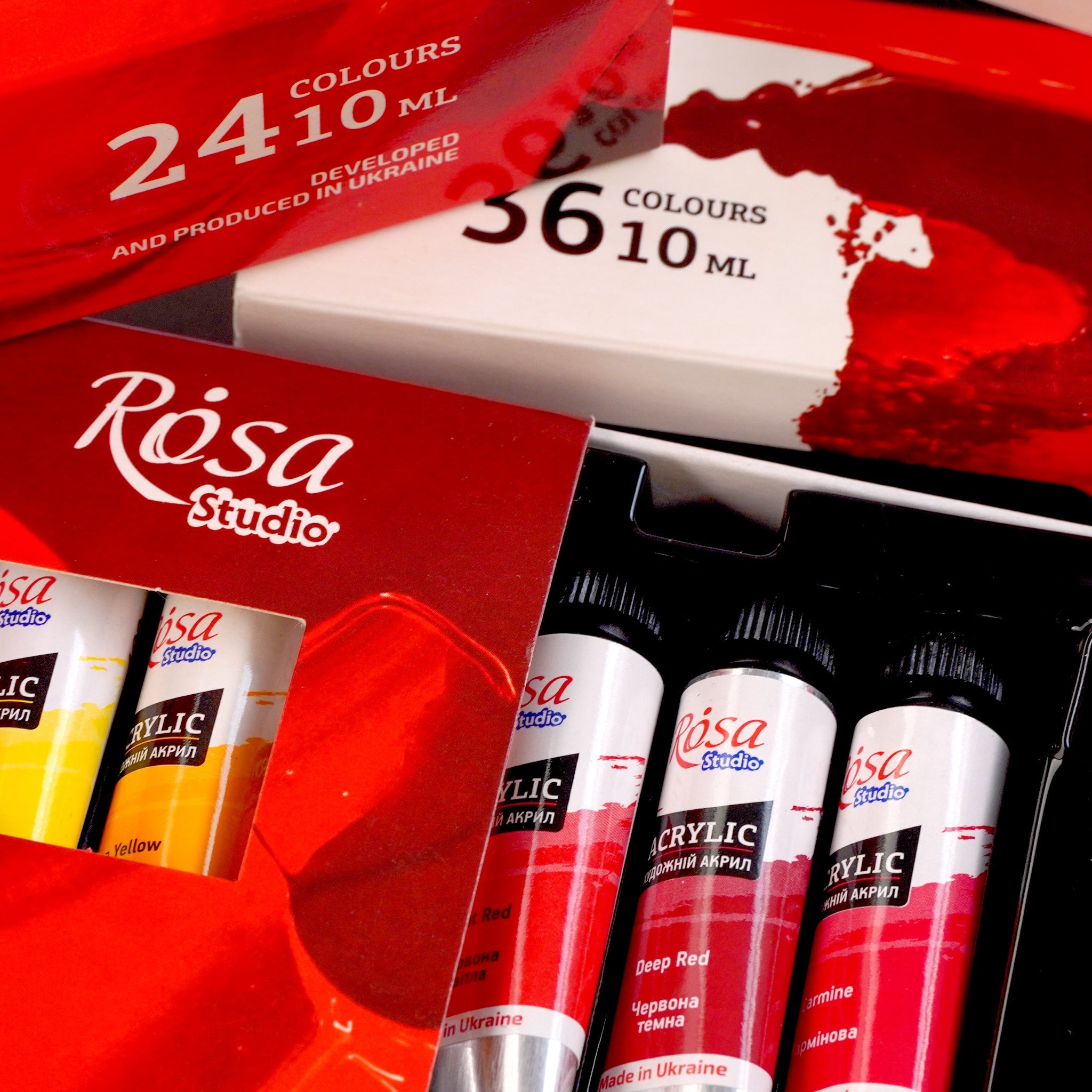 Rosa Studio Acrylic Paint Set -36x10 Ml, Tubes