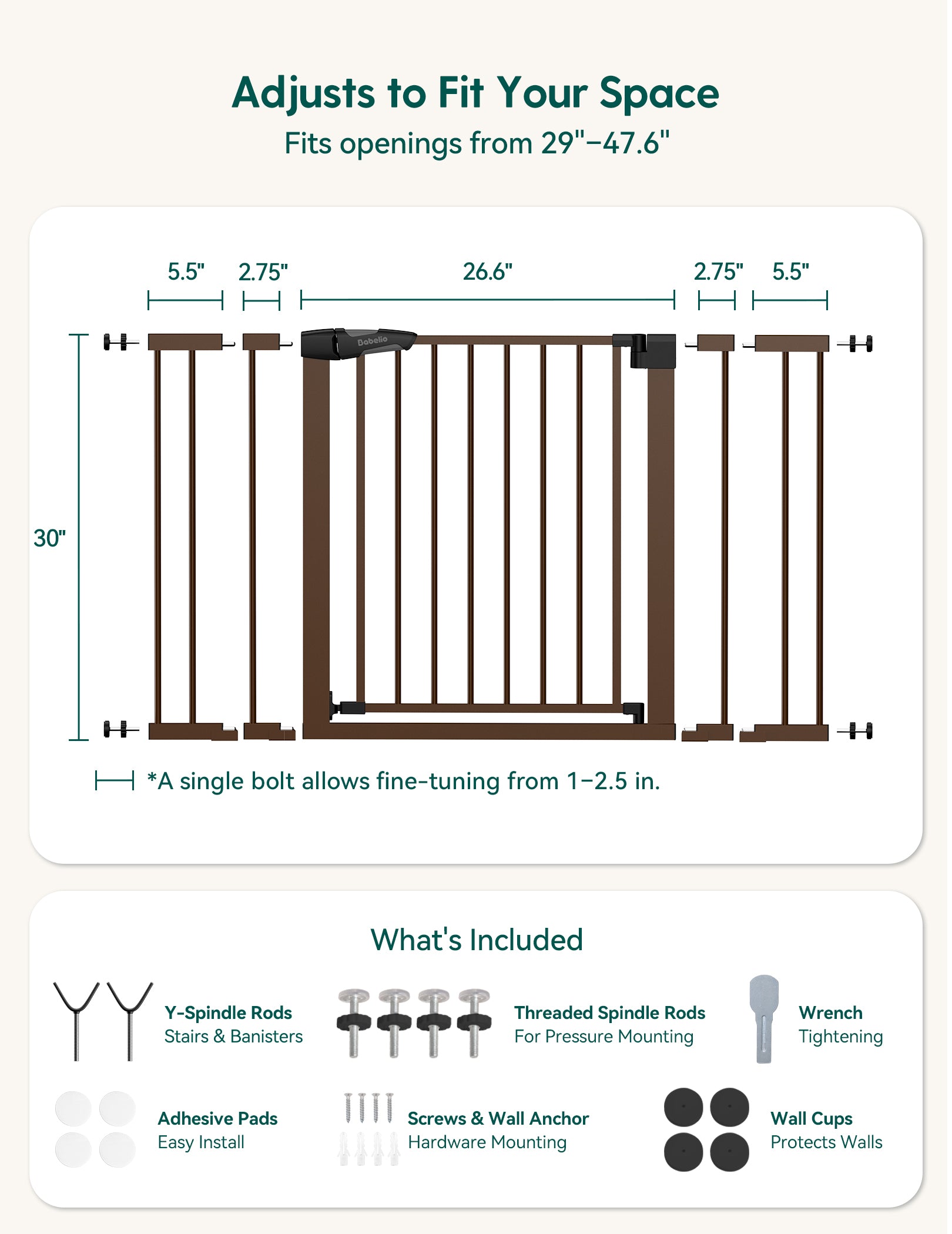 Pressguard C5&p7 | Versatile Baby Safety Gate For Spaces