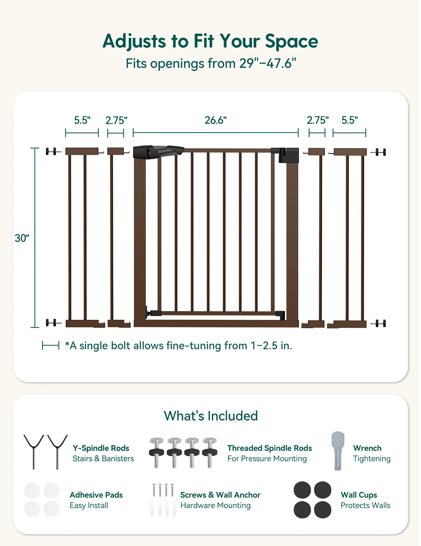 Pressguard C5&p7 | Versatile Baby Safety Gate For Spaces