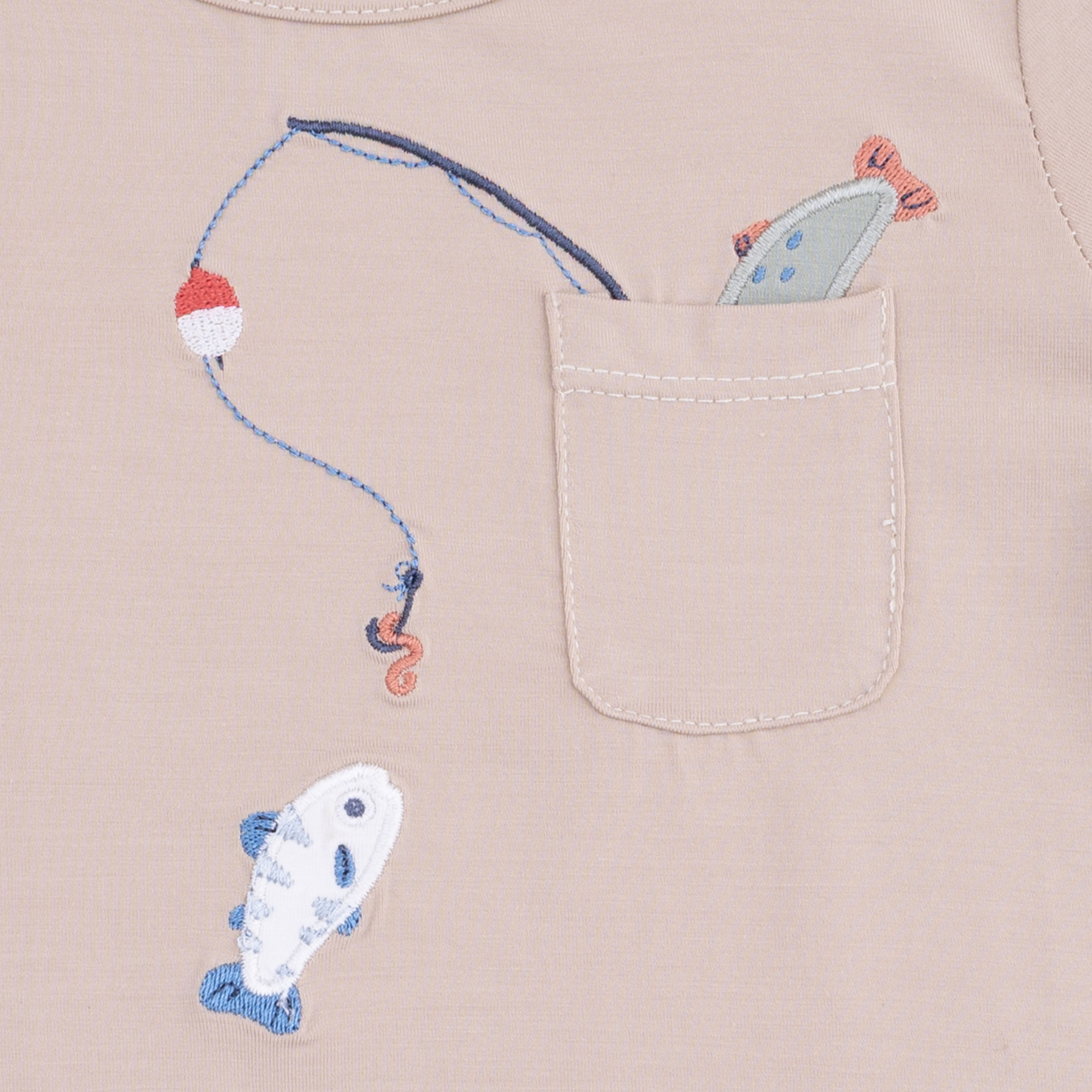 Gone Fishing - Crew Neck Tee With Cargo Short