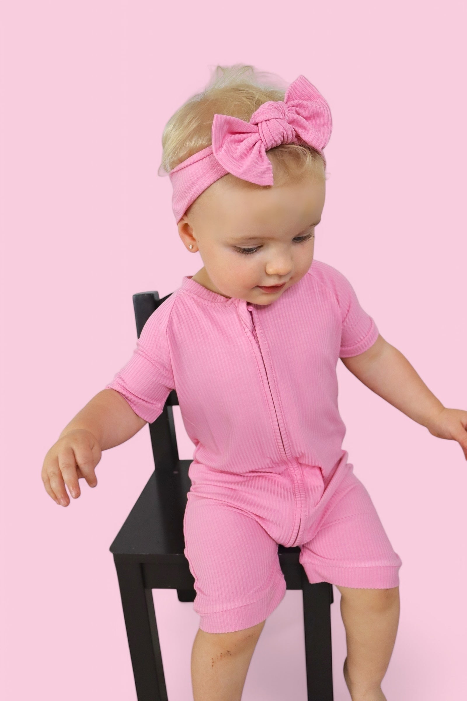 Bella Pink Rib Dream Shortie