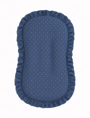 Denim Dot Baby Lounger Cover