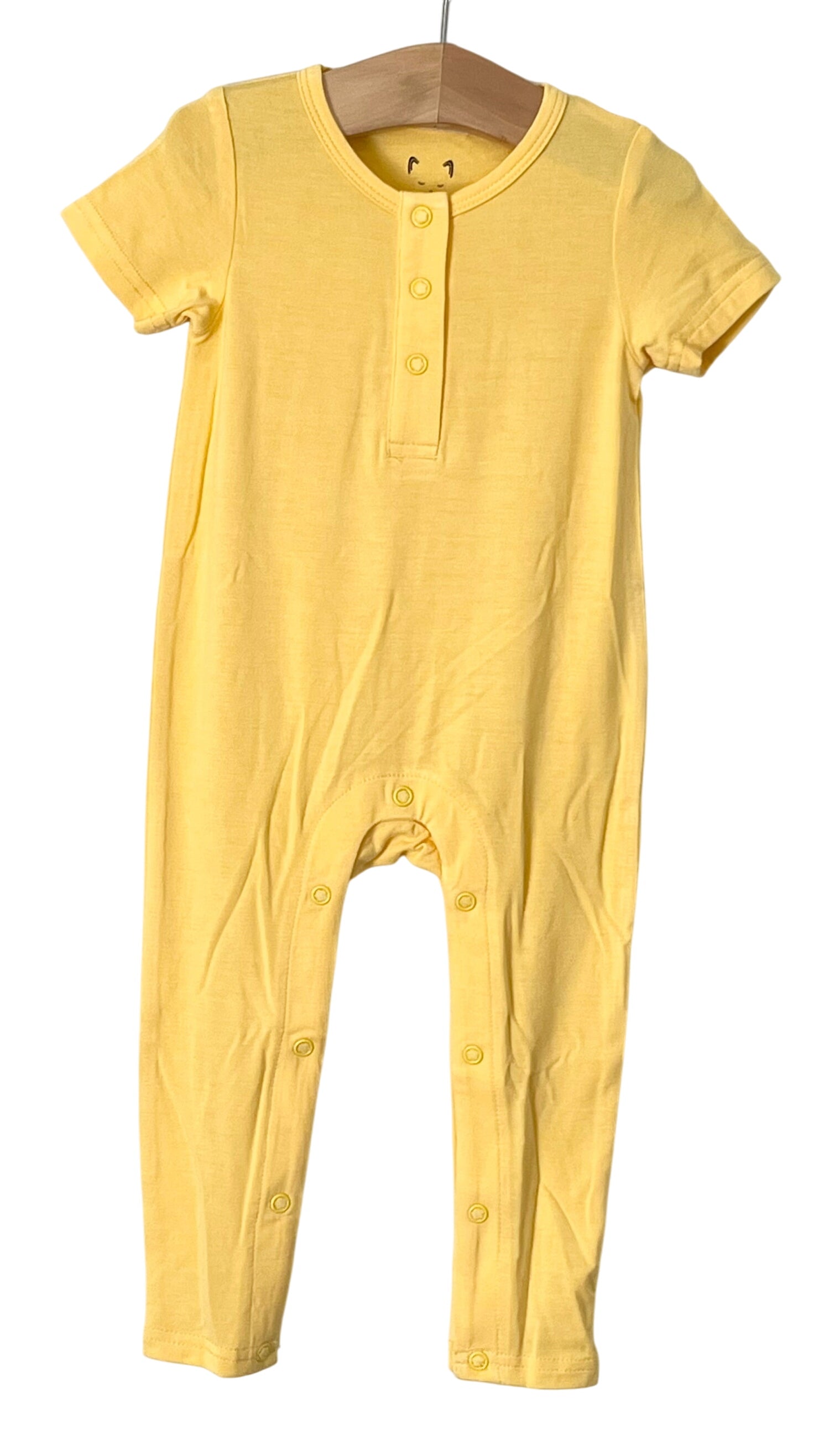 Snapdragon Yellow Bamboo One Piece Snap Romper