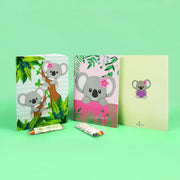 Koalas Coloring Books With Crayons - Set Of 6 Or 12