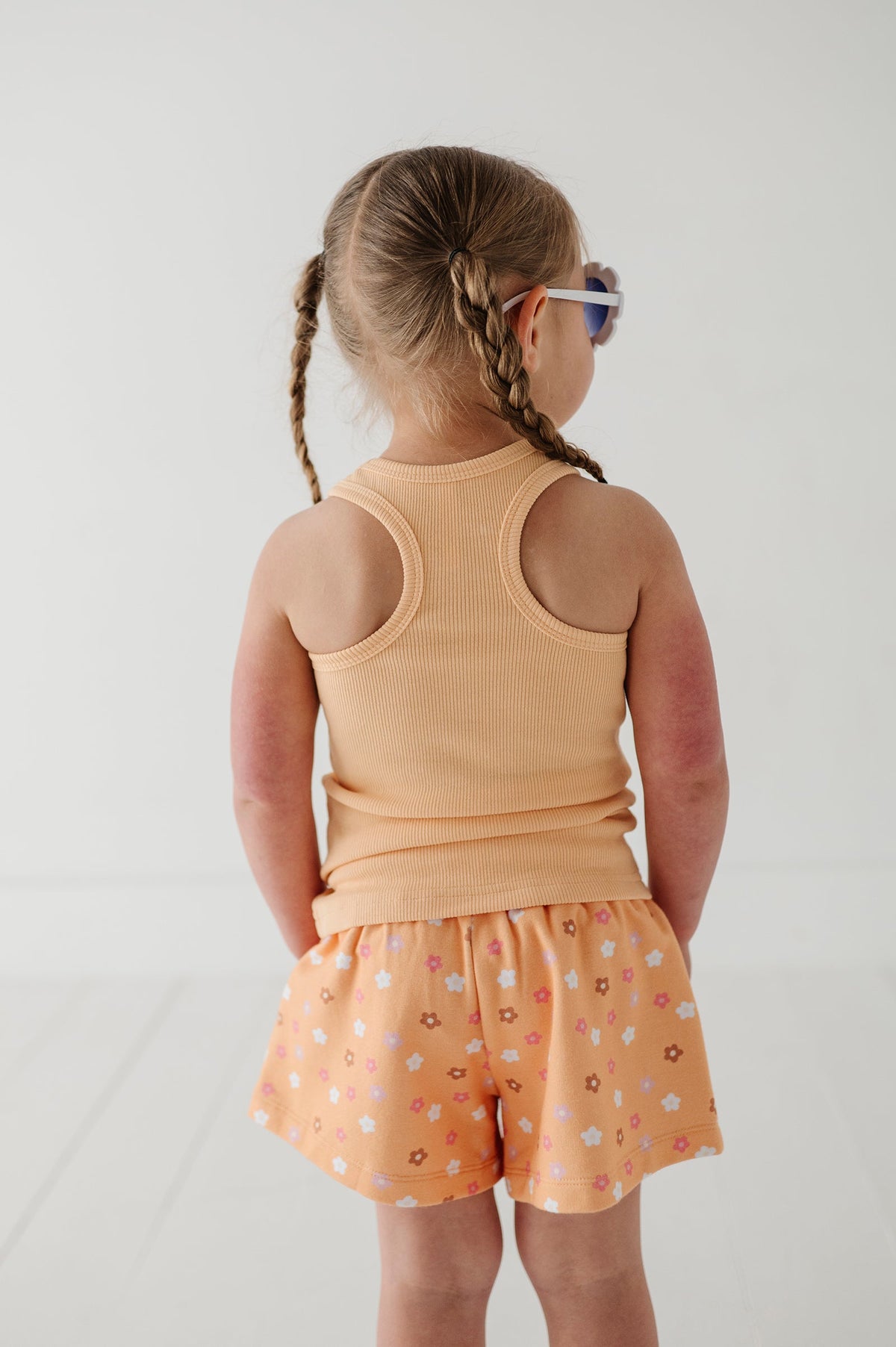 Girls Ribbed Tank In Desert Mist