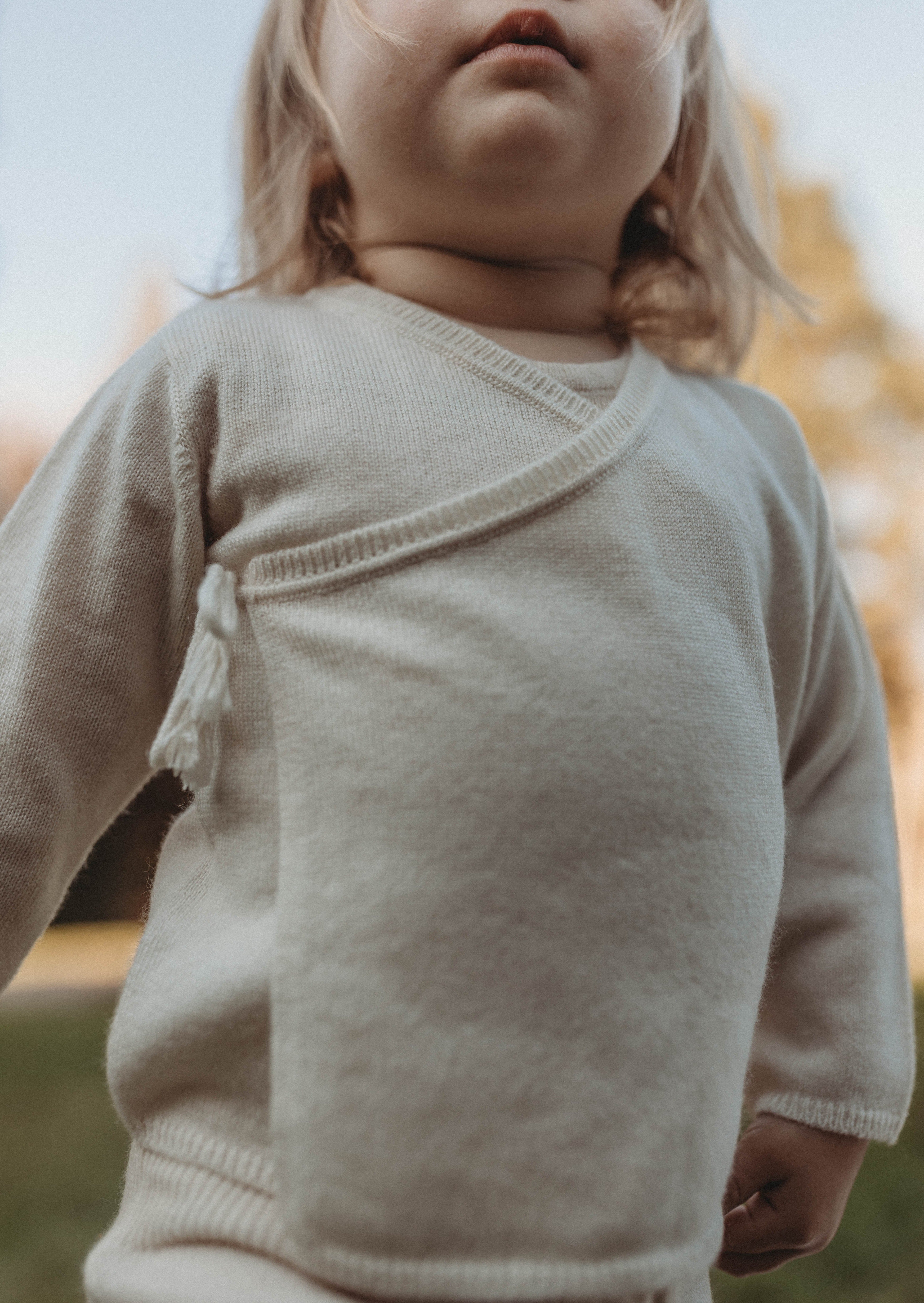 Cashmere Wrap Cardigan | Pure Beige