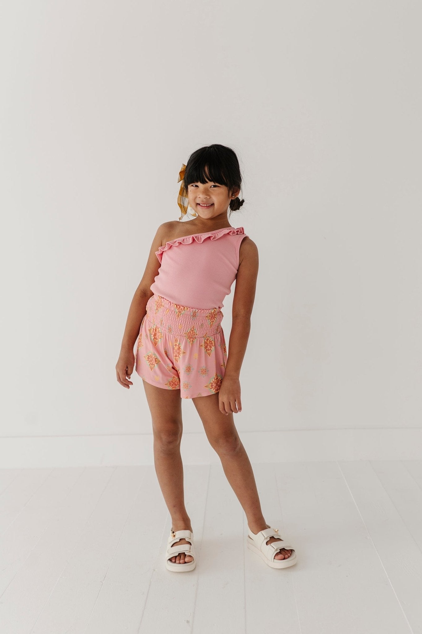 One-shoulder Ribbed Tank