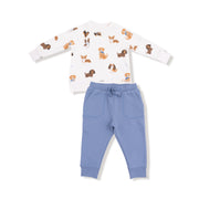Raglan Sweatshirt + Jogger Set