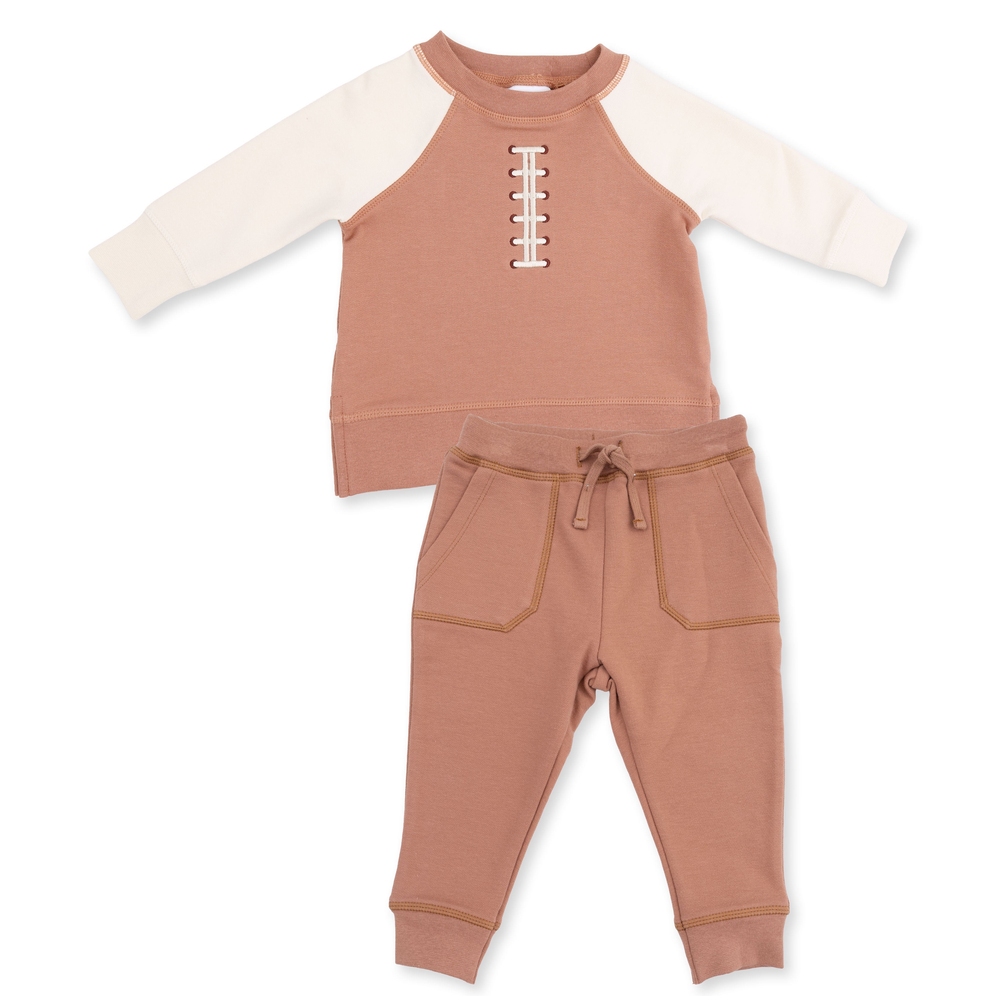 Football Laces - Raglan Sweatshirt And Jogger Set
