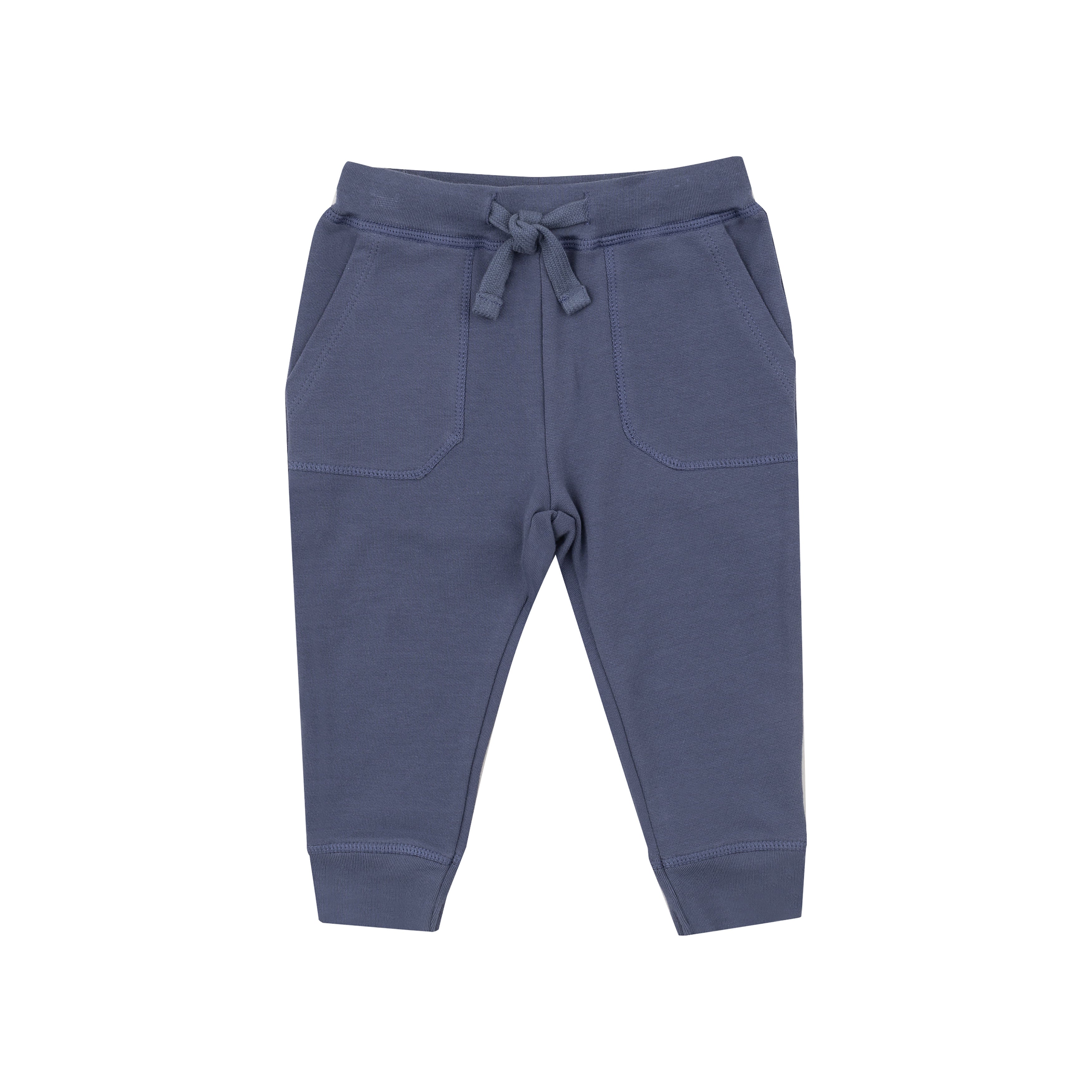 French Terry Jogger - Footballs Inky Blue