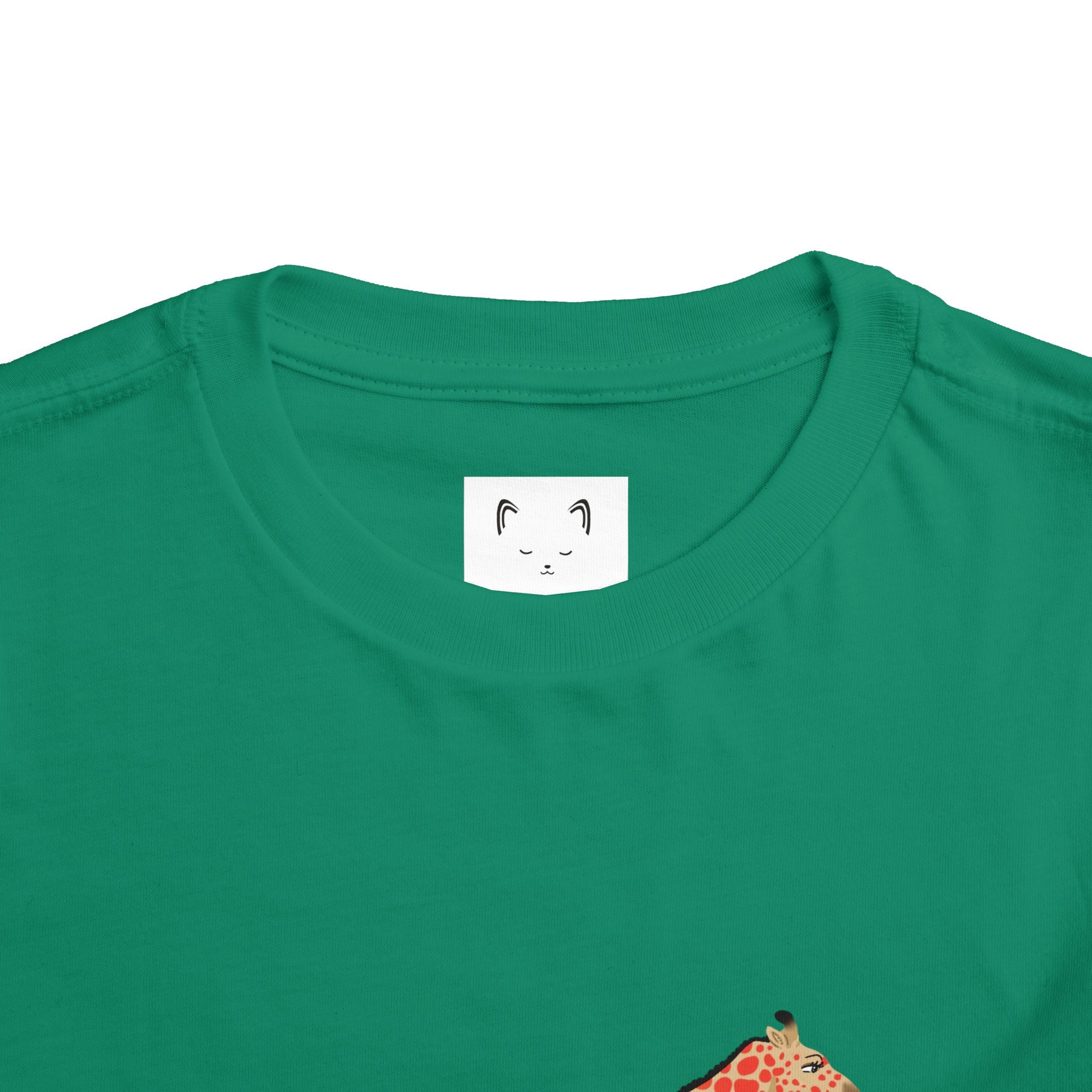 Rainbow On My Parade Giraffe Toddler Tee Shirt