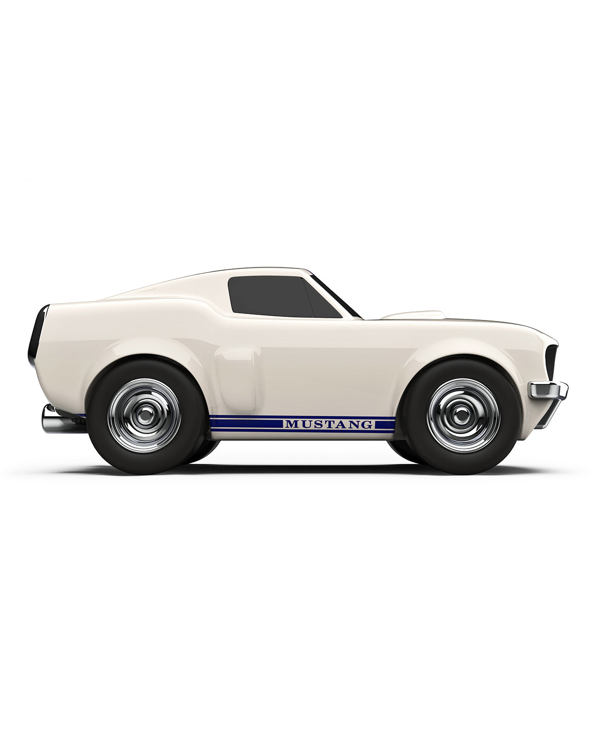 Car Racing Car Ford Mustang Ivory White