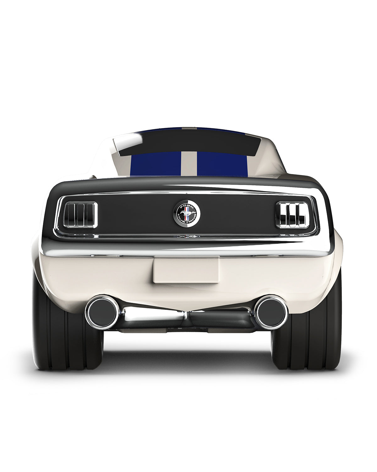 Car Racing Car Ford Mustang Ivory White