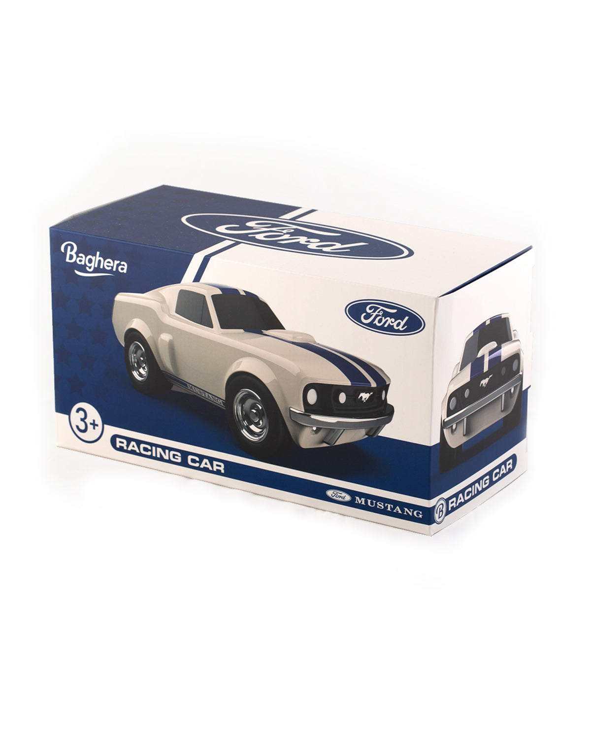Car Racing Car Ford Mustang Ivory White