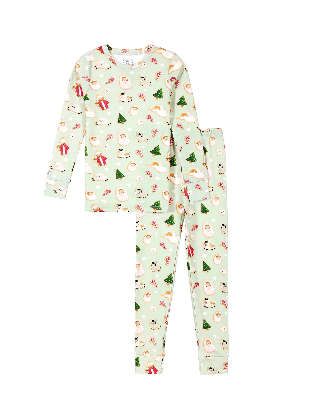 Gingerbread Jesus Pj Long Sleeve Set Cotton