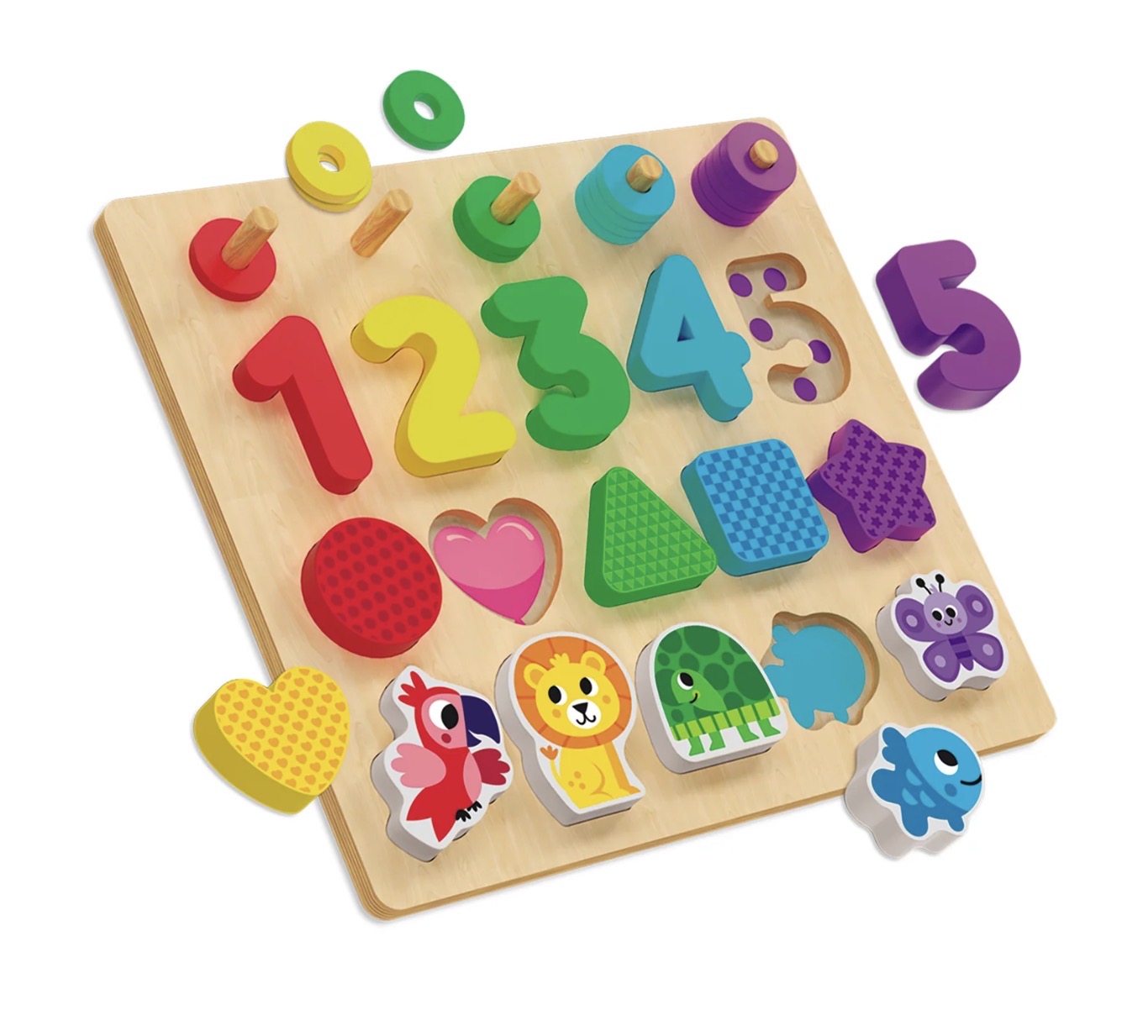 Kids Hits - Stack And Sort Board Colorful Maths