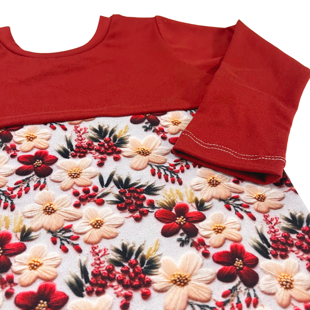 Embroidered Floral Zip Romper
