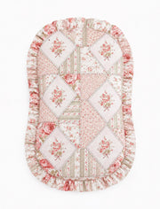Pink Green Patchwork Ruffle Baby Lounger Cover