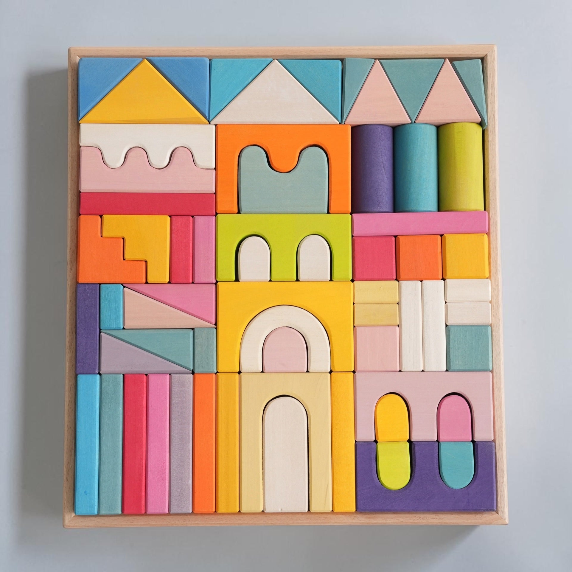 62 Pcs Stained Large Castle Building Blocks Set