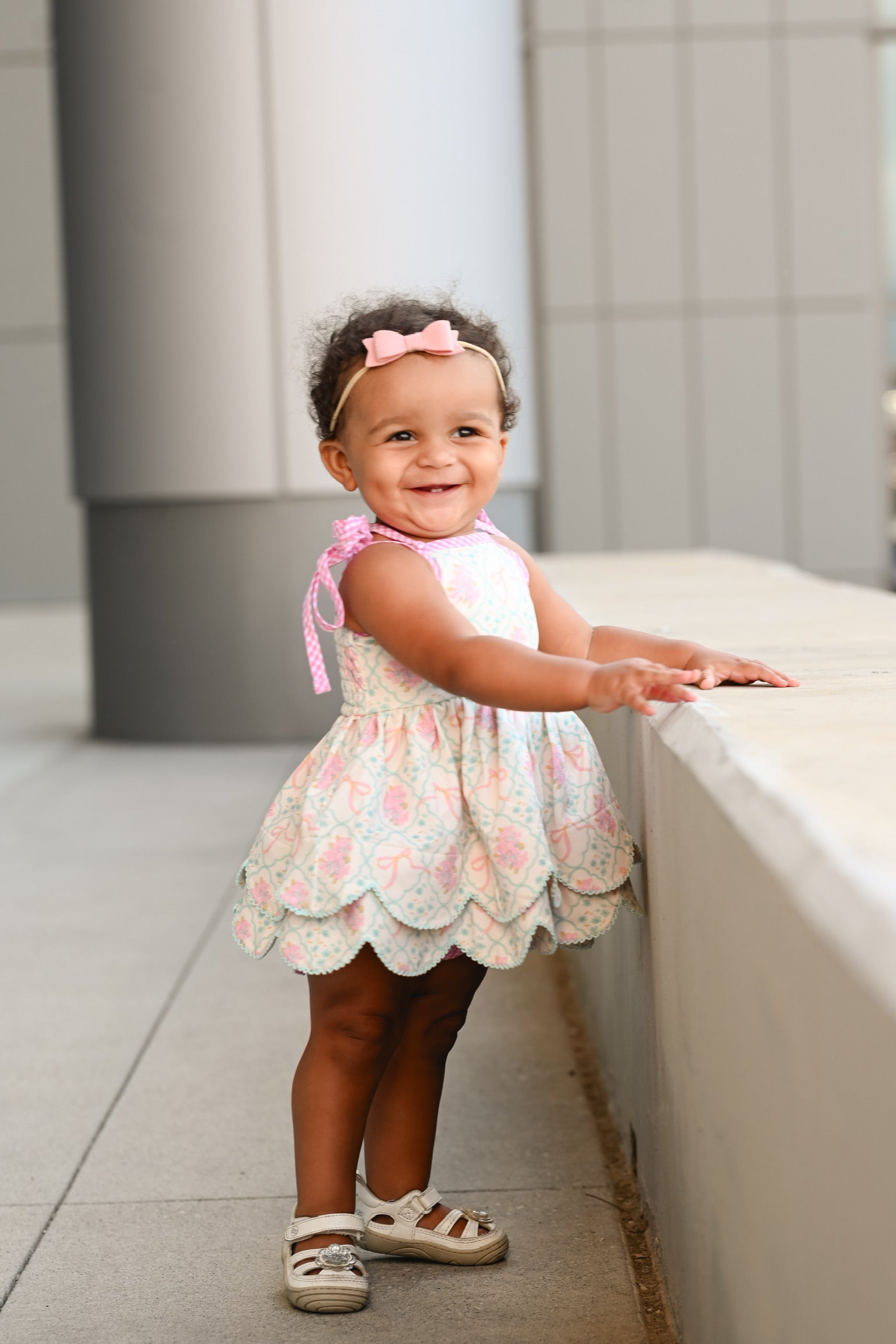 Floral Fancies Scallop Tunic Set