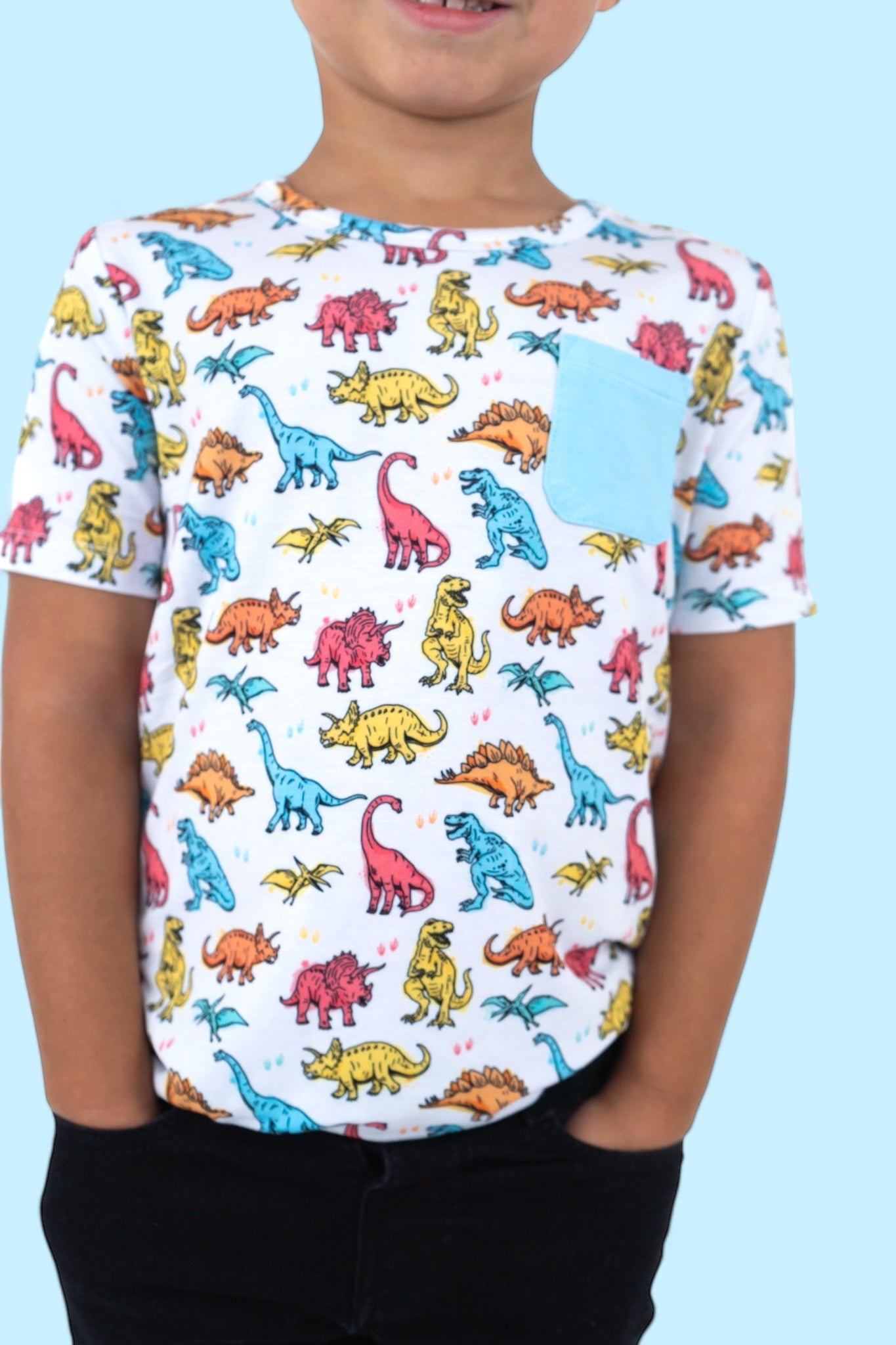 Color Me Dino Dream Pocket Tee