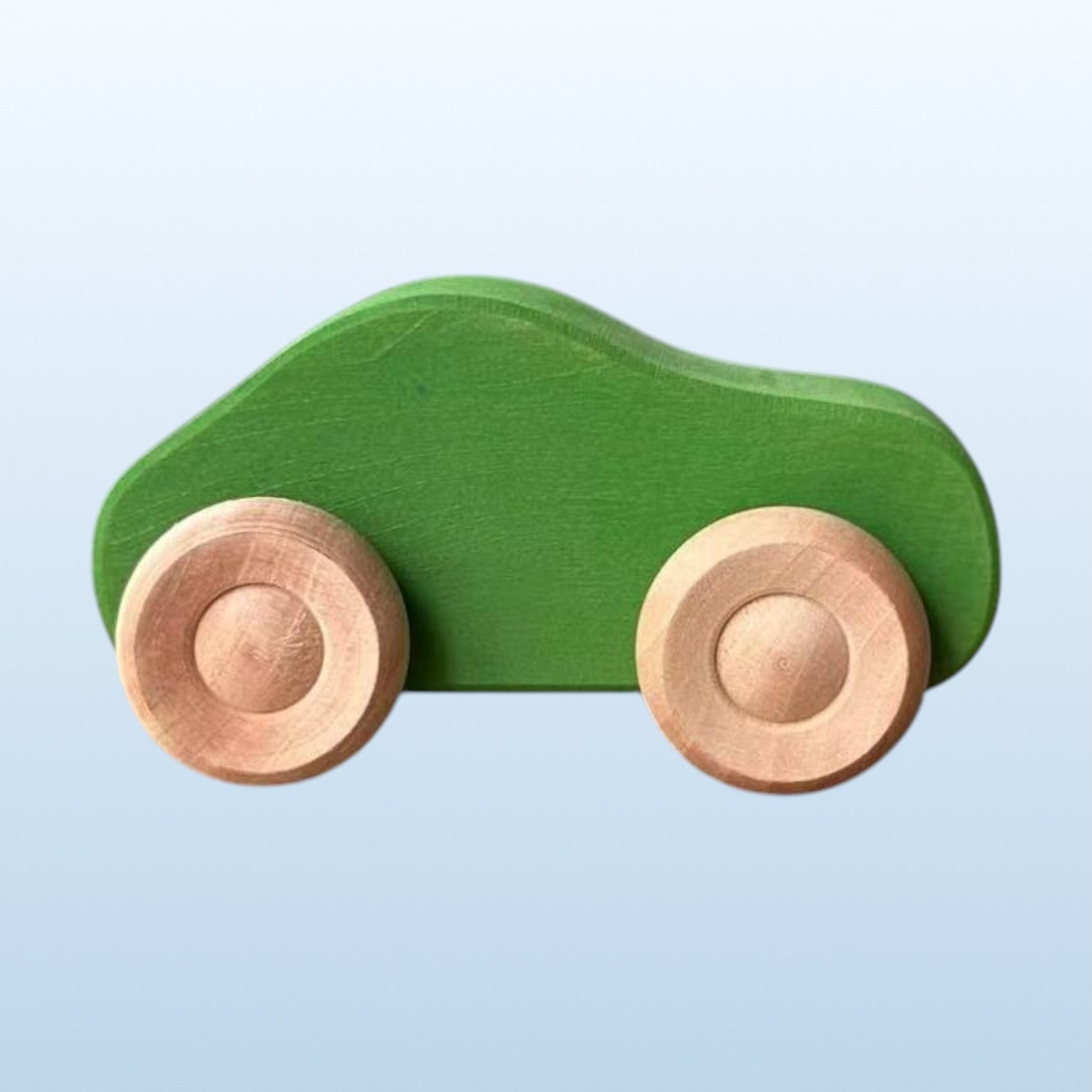 7 Pcs Colored Wooden Rainbow Cars Set With 3 Pcs Peg Dolls