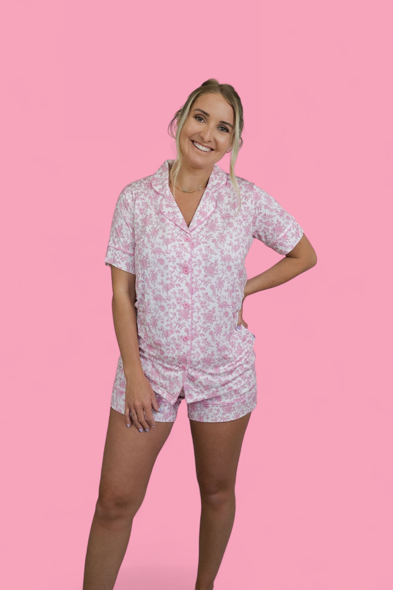 Rosewood Toile Women’s Dream Short Set