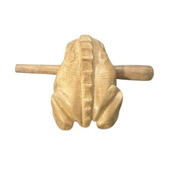 2" Wooden Musical Frog - Natural (percussion Instrument)