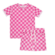Pretty In Chex Short Set