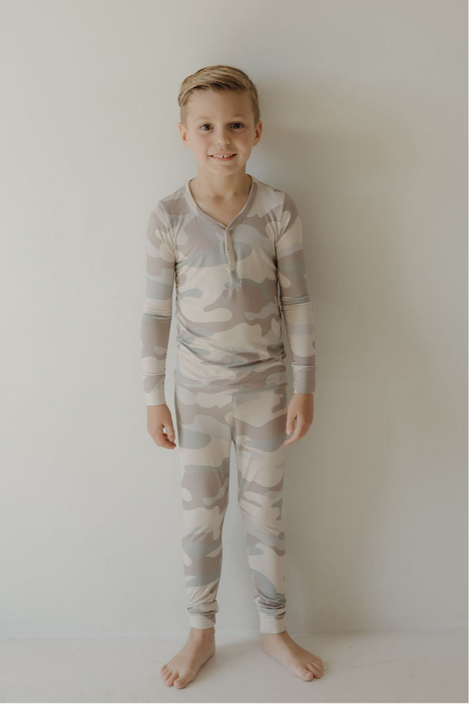 Bamboo Two Piece Pajamas | Camo