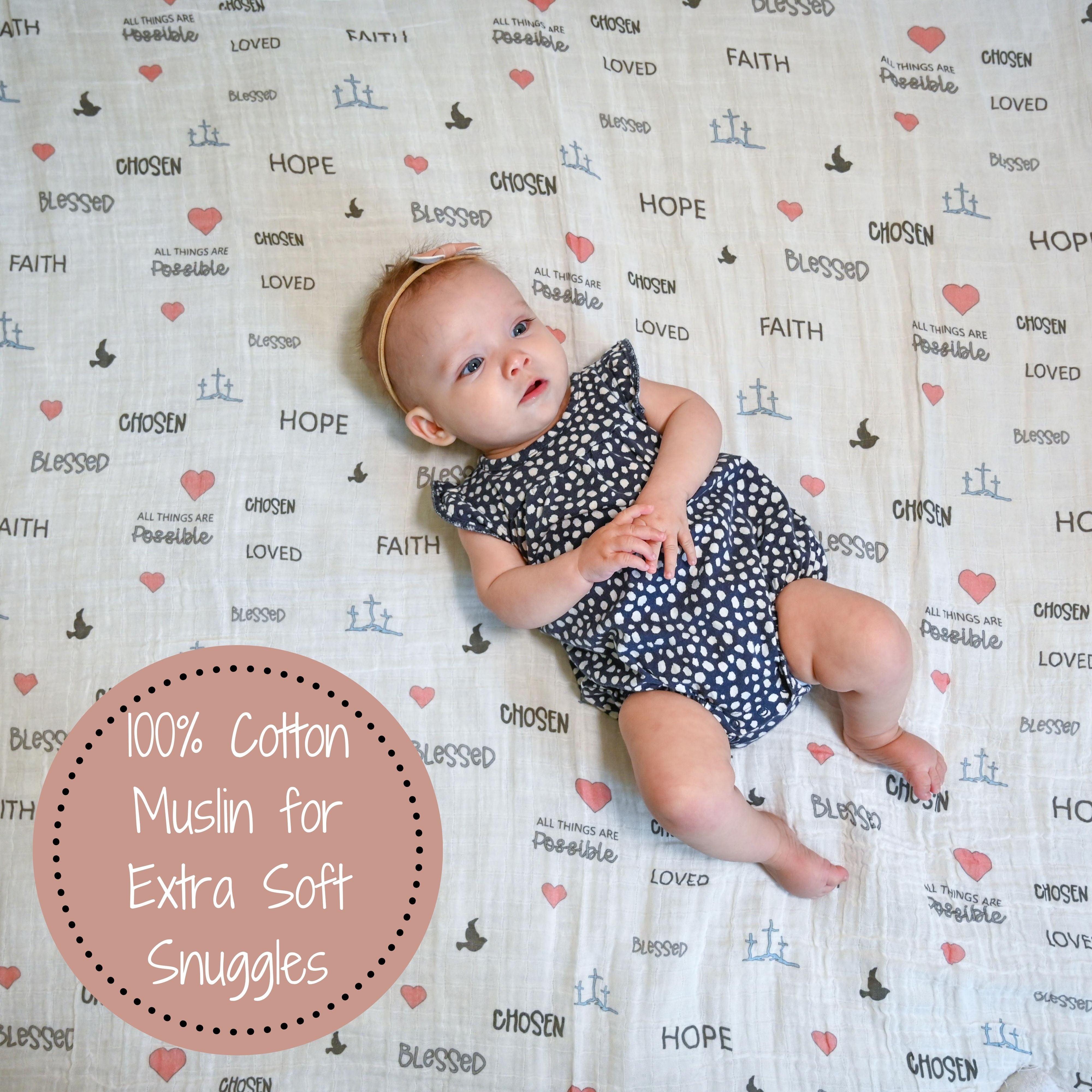 All Things Are Possible Swaddle Blanket