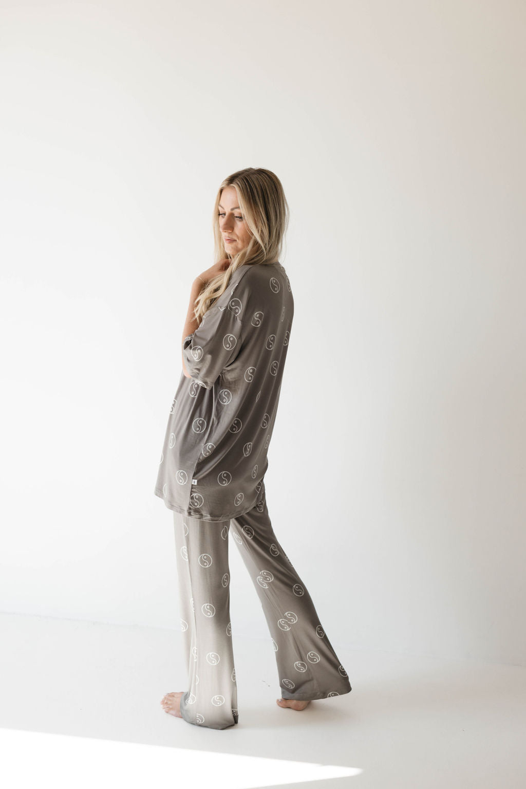 Short Sleeve Women's Bamboo Pajama | Sage Yin Yang