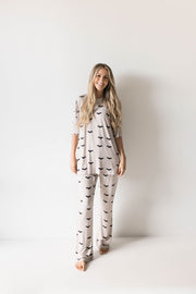 Short Sleeve Women's Bamboo Lounge Set | It's Bats!