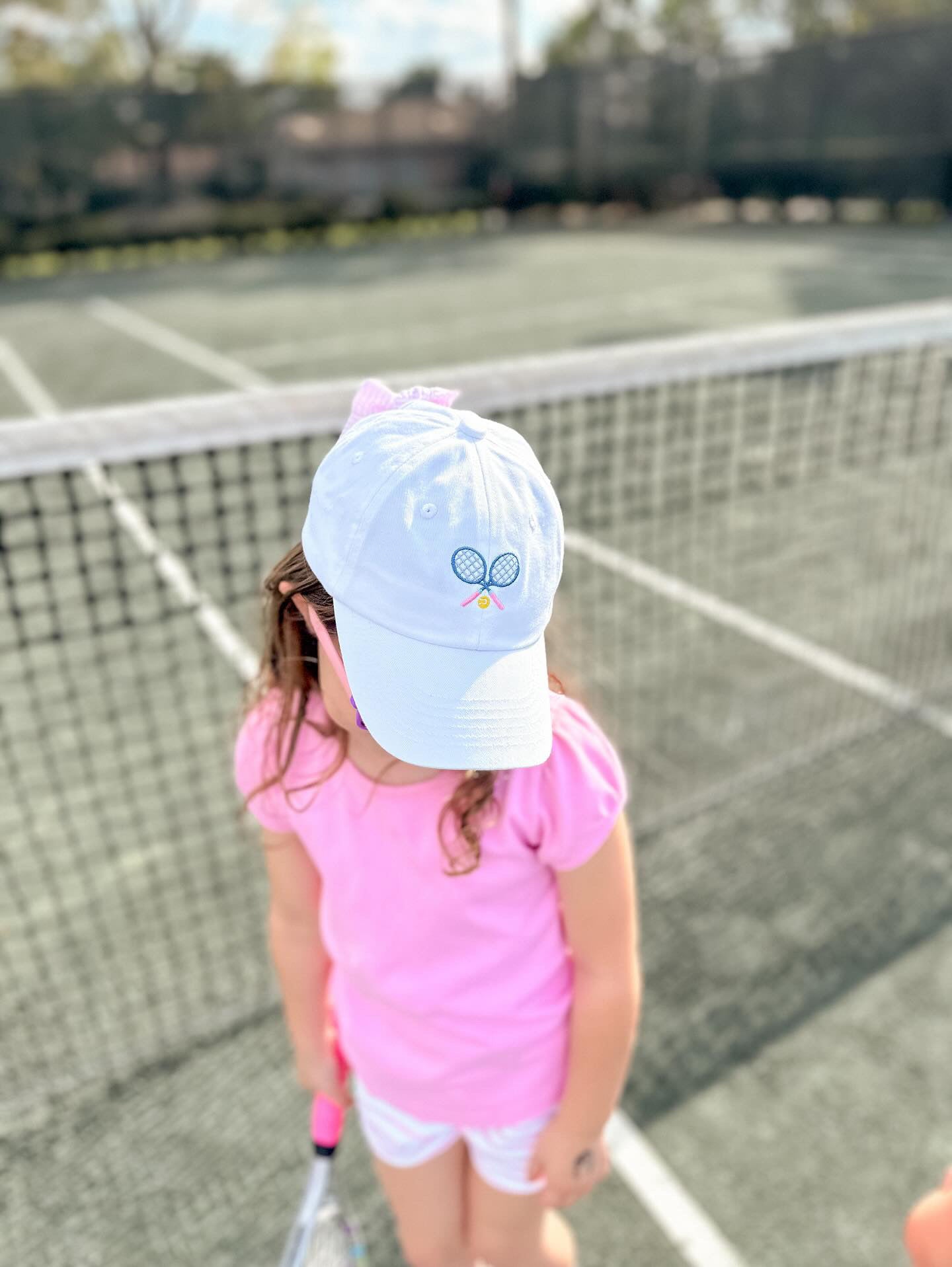 Tennis Bow Baseball Hat (girls)