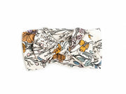 Vintage Floral Daisy Bamboo Bow
