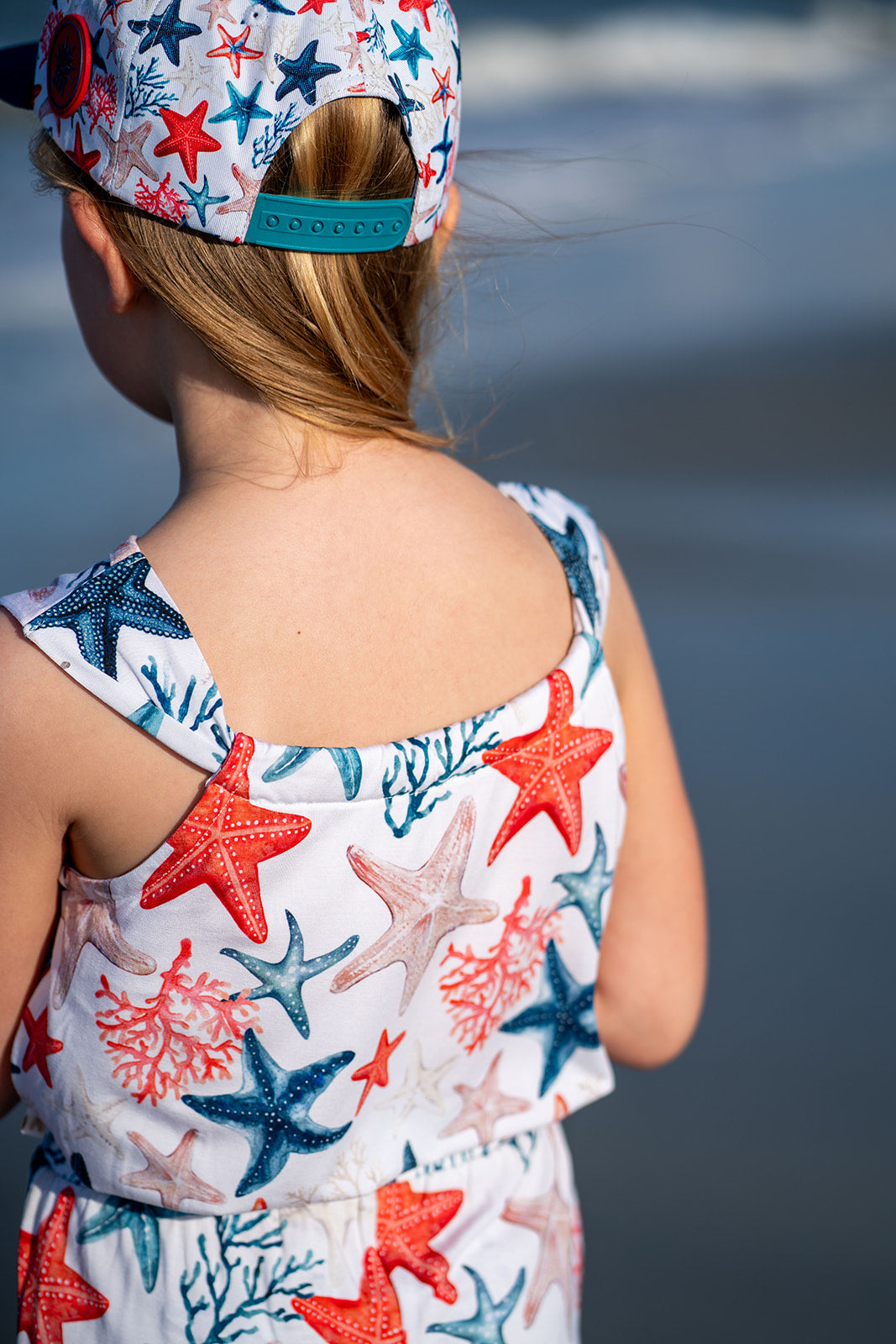 Star-spangled Starfish Tank And Ruffle Shorts Set