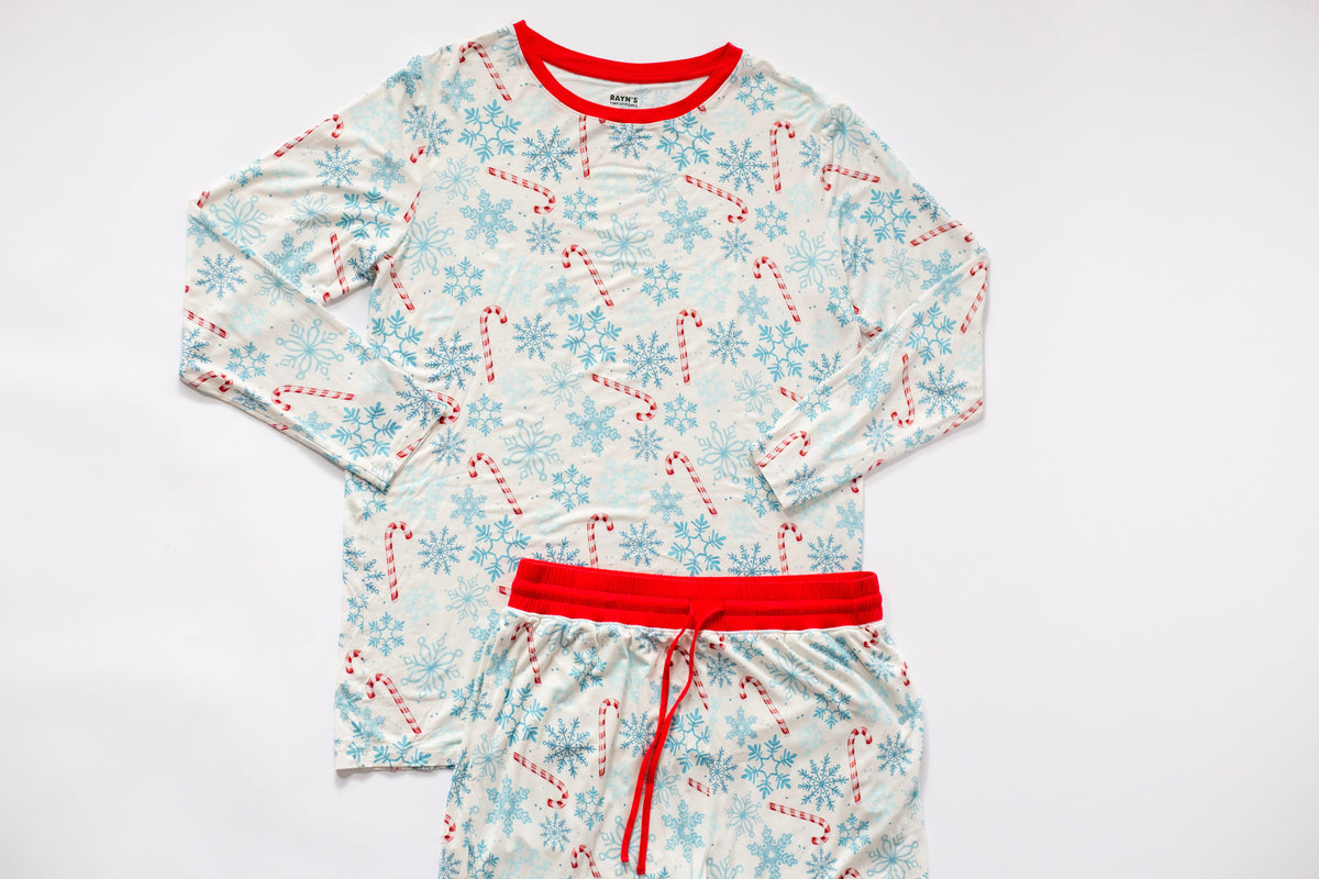 My First Candy Cane: Mens 2 Piece Mens Bamboo Pajamas