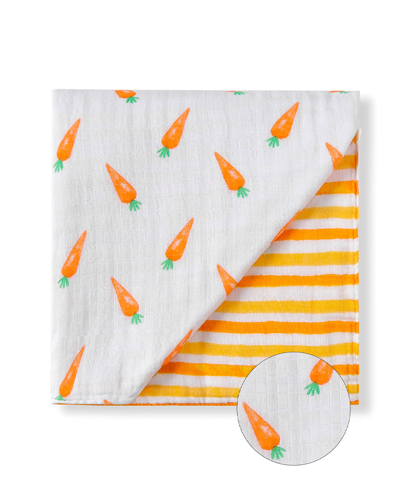 ORGANIC SNUG BLANKET - CARROTS