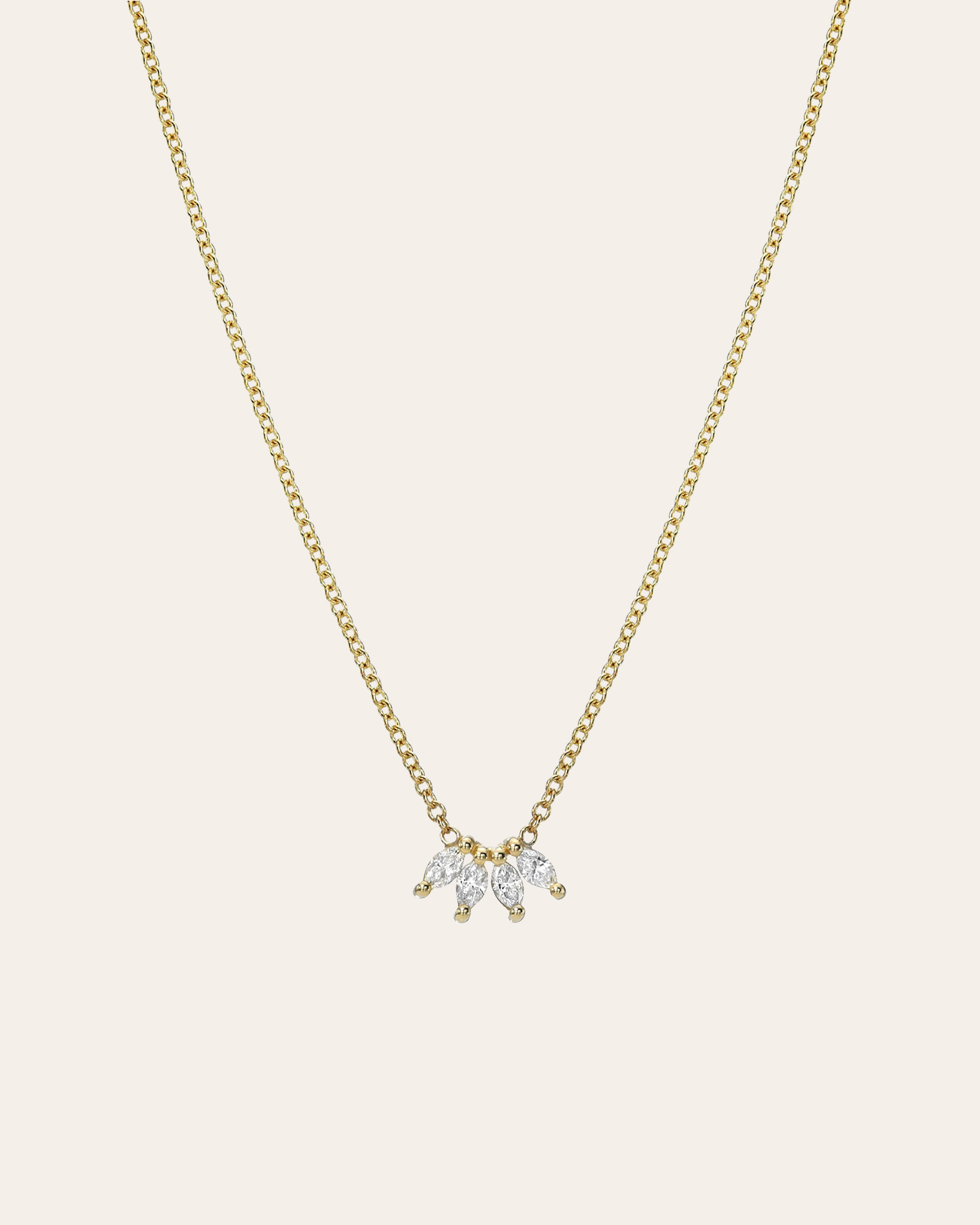 4 Marquise Diamond Necklace