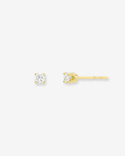 4 Prong Diamond Stud Earrings