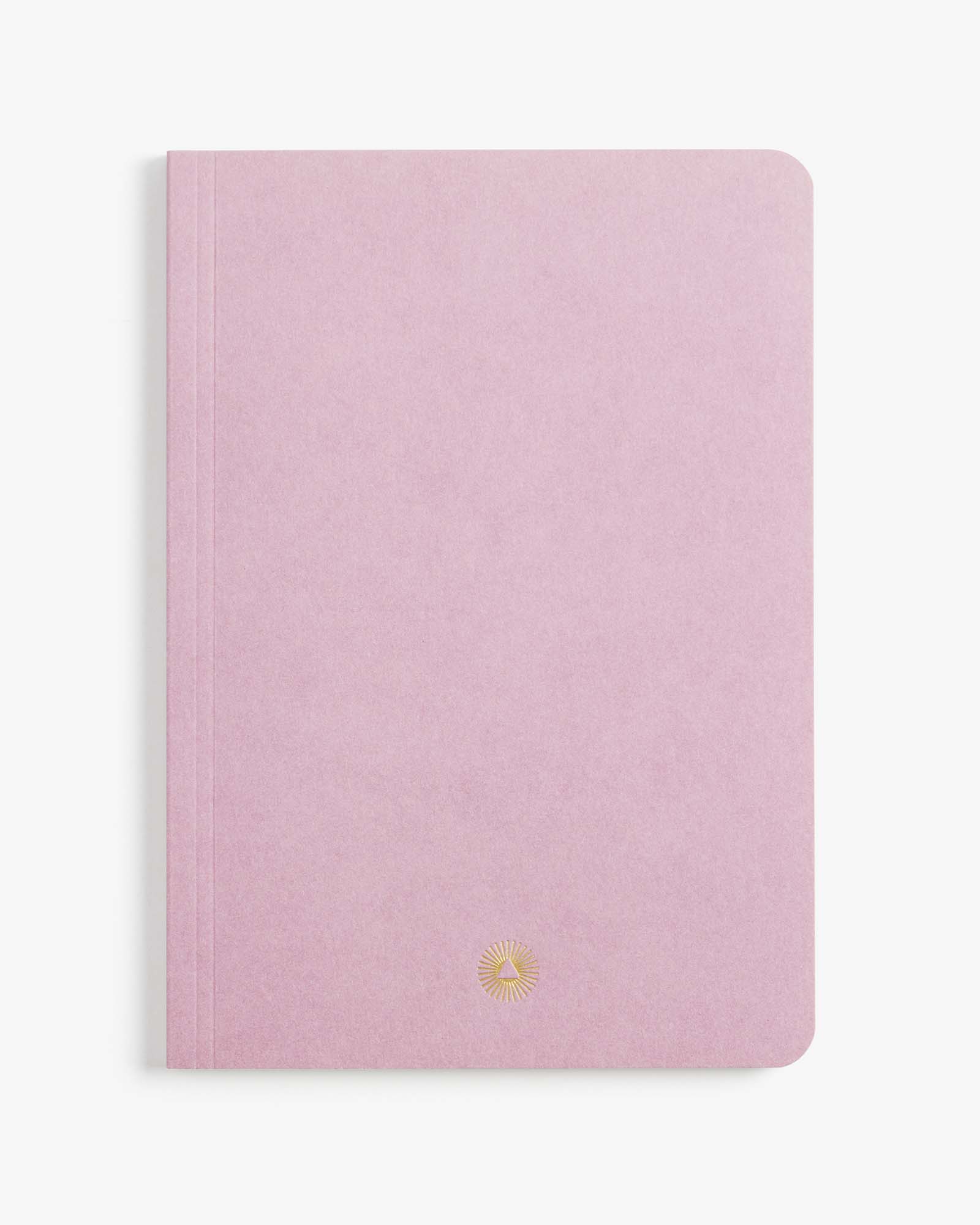 Essential notebook by Intelligent Change created with bespoke paper and made in Germany, Lined long-form journaling notebook with dated pages. Pink