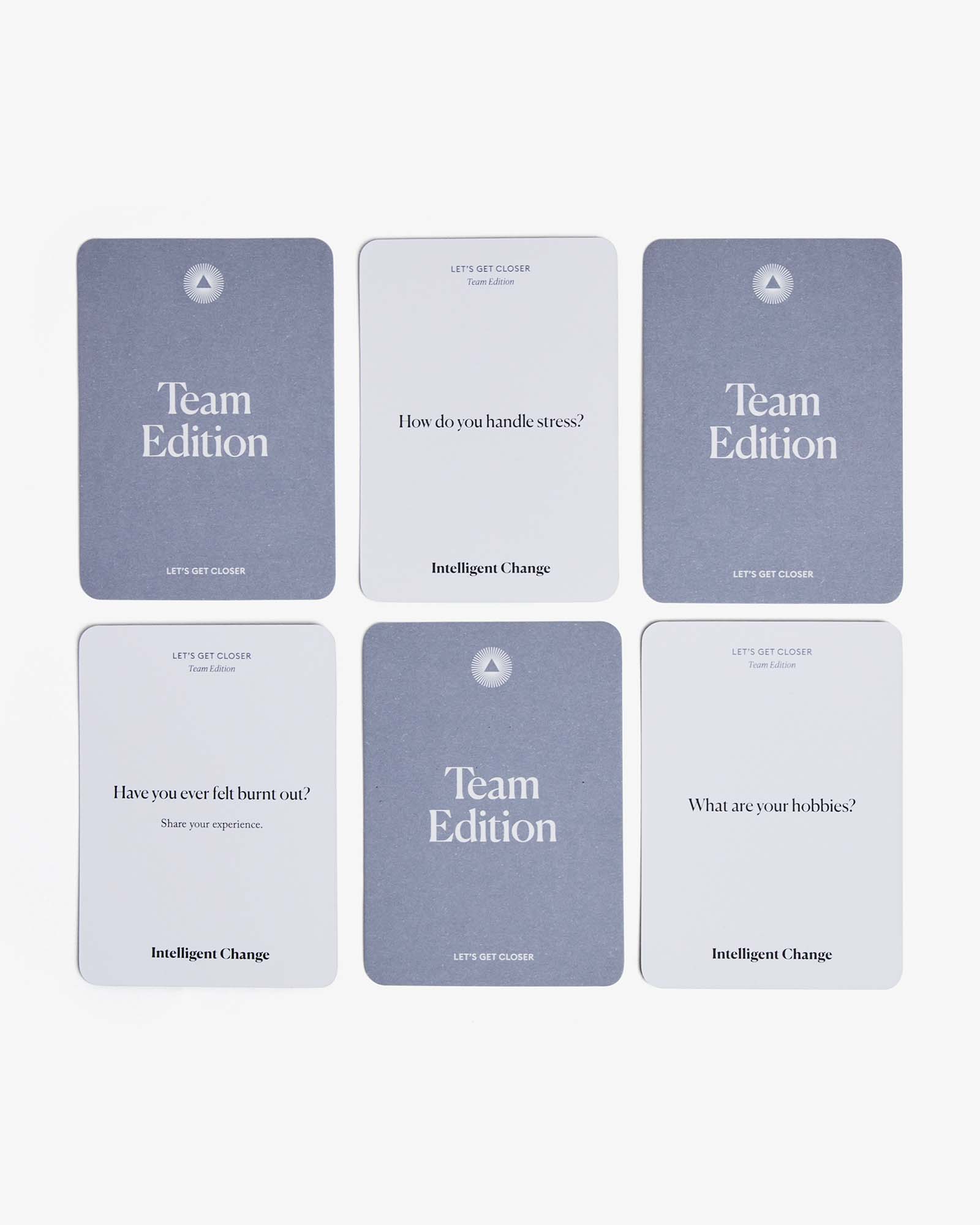 Connect with your friends, family, partner, team members, and dinner guests with all five editions of Let’s Get Closer conversation card games. Discover new meaningful ways to connect and get closer. Spark fun, engaging, and deep conversations and strengthen your relationships.