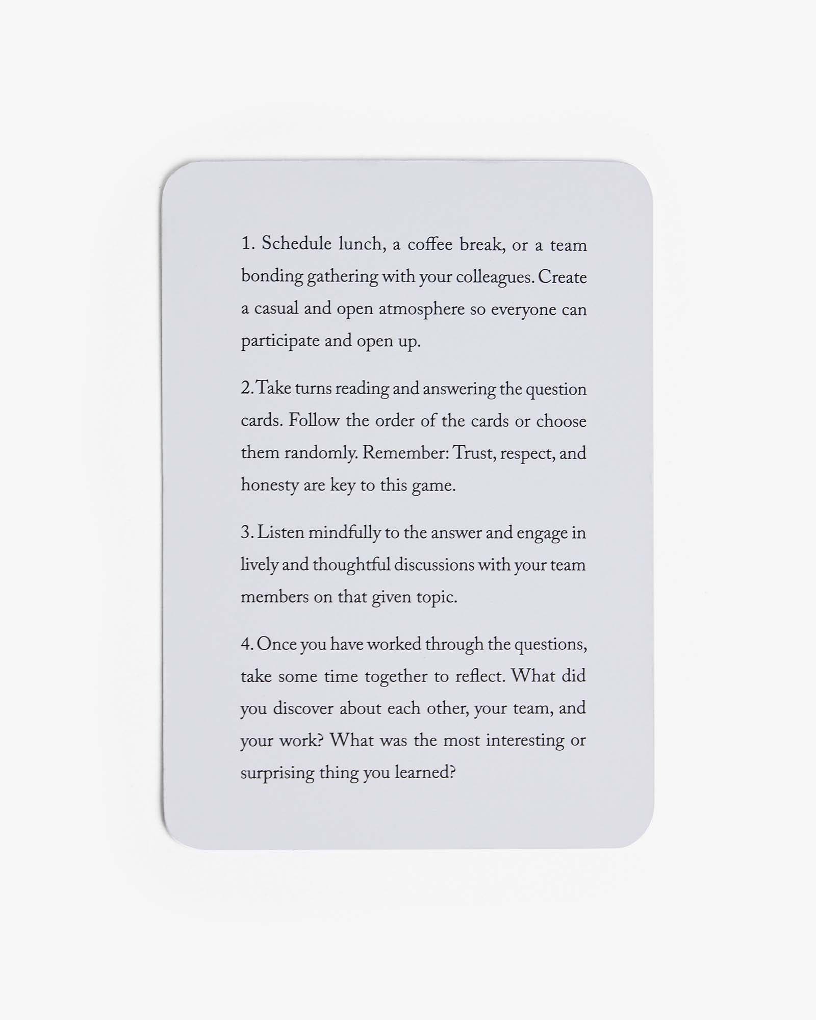 Let's get closer Team Edition by Intelligent Change - compact and easy-to-play conversational card game to engage dinner guests, friends