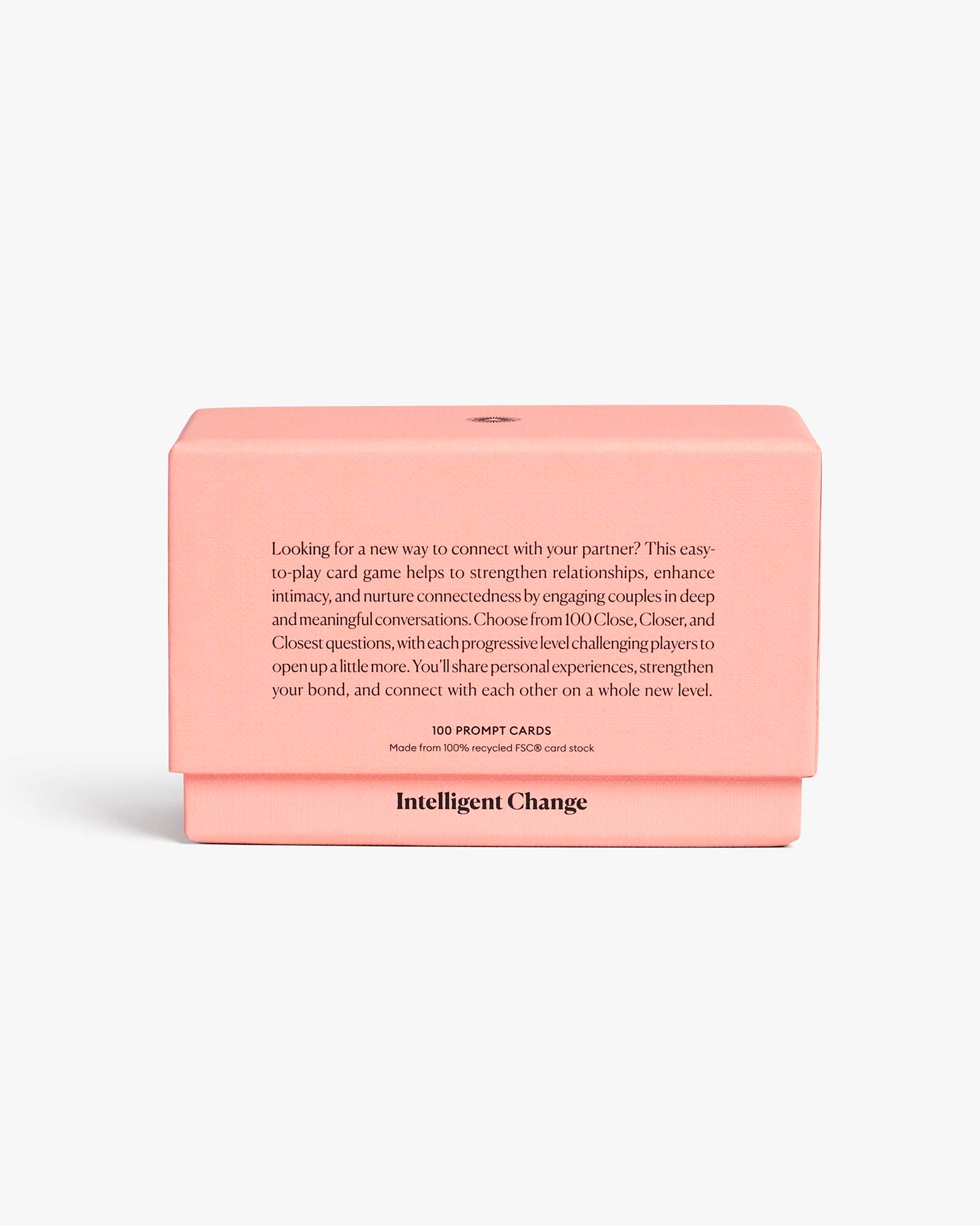 Let's get closer conversation cards based on positive psychology for Couples. Questions that strengthen bonds and build relationships. Three level conversation cards.